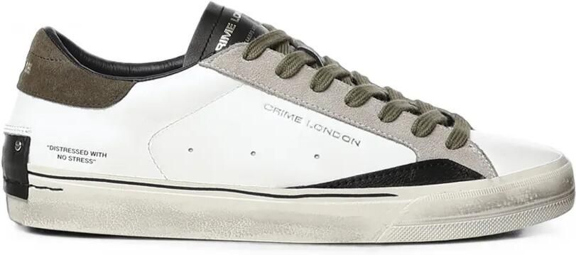 Crime London Gerafelde 2.0 sneakers met vlakken Wit