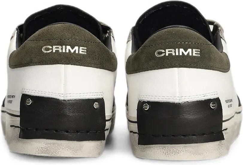 Crime London Gerafelde 2.0 sneakers met vlakken Wit
