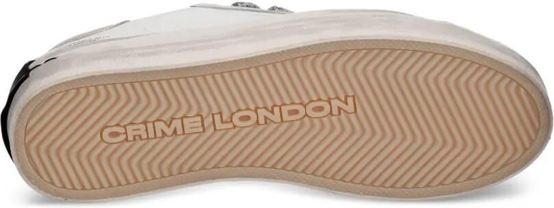 Crime London Gerafelde sneakers met plateauzool en glitters Wit - Foto 5