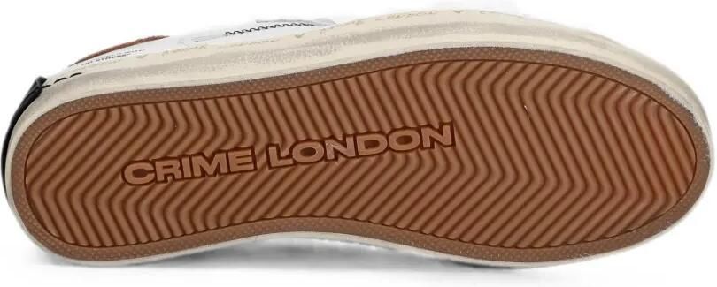 Crime London Gerafelde sneakers met sterpatch Wit - Foto 5