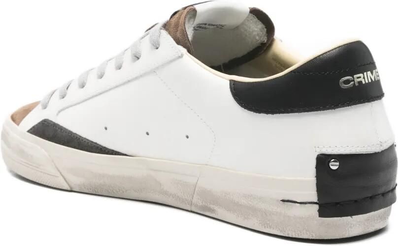 Crime London Gerafelde sneakers Wit - Foto 2