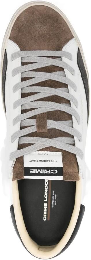 Crime London Gerafelde sneakers Wit - Foto 4