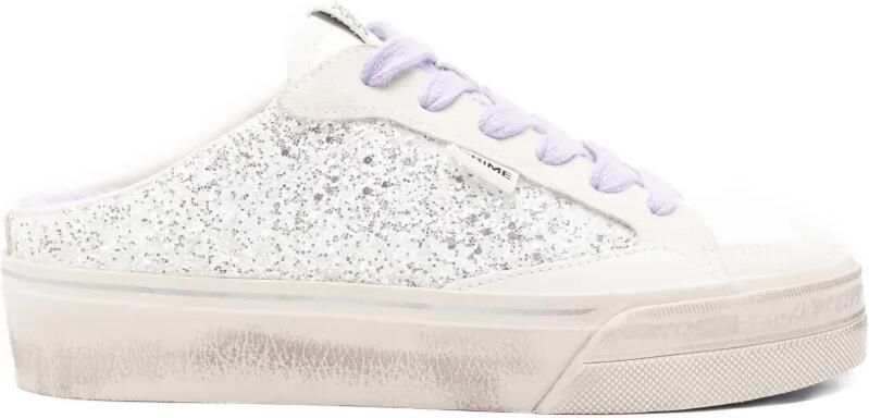 Crime London Glitter sneakers Grijs