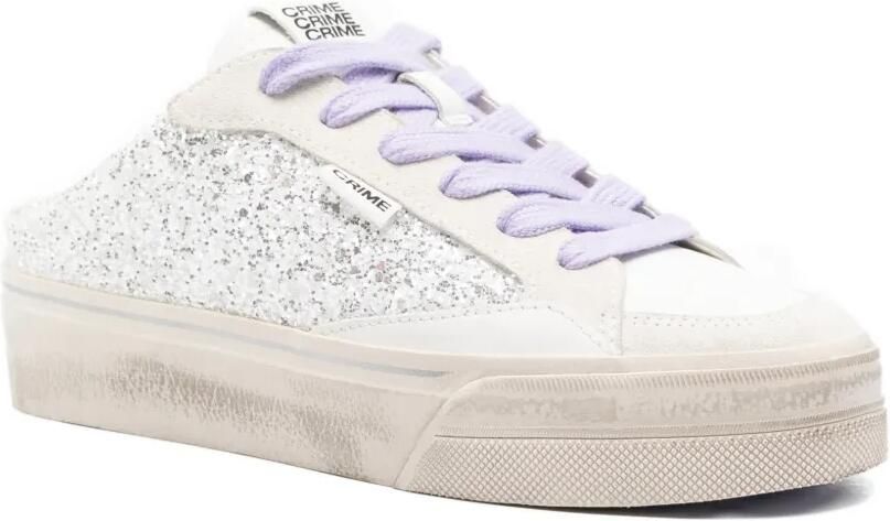 Crime London Glitter sneakers Grijs - Foto 3