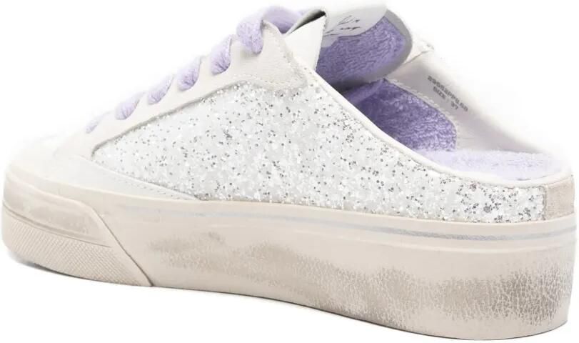 Crime London Glitter sneakers Grijs - Foto 2