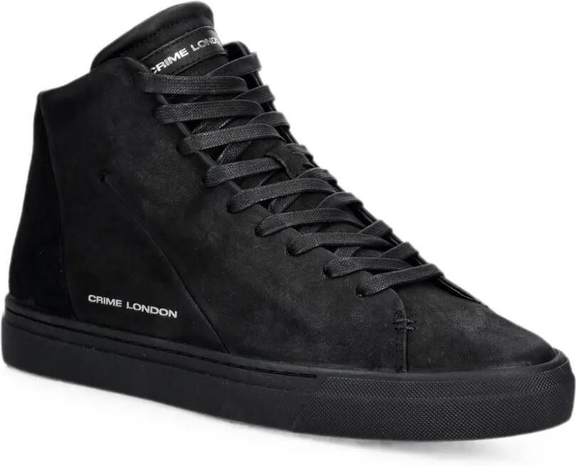 Crime London High-top sneakers met rits aan de zijkant Zwart