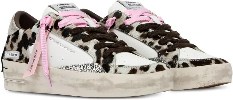 Crime London Hyena leopard-print sneakers Wit - Foto 3