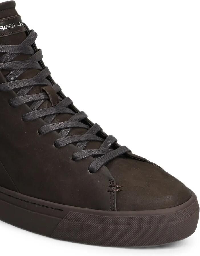 Crime London Kane high-top sneakers met rits aan de zijkant Bruin - Foto 2