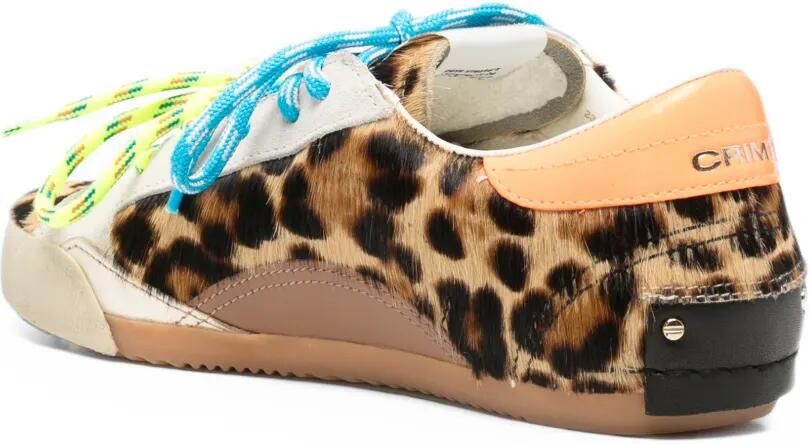 Crime London Sneakers met luipaardprint Bruin - Foto 3