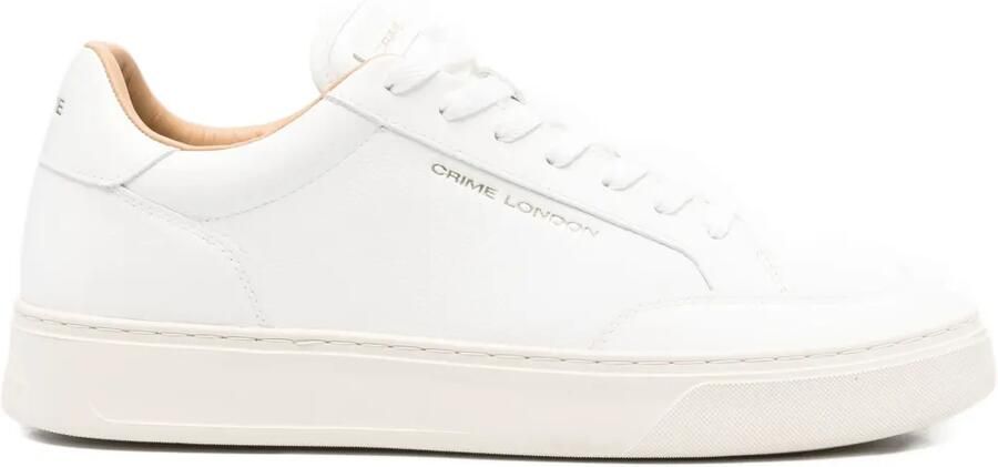 Crime London Leren sneakers Wit