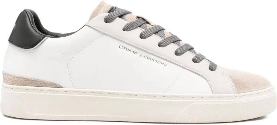 Crime London Leren sneakers Wit