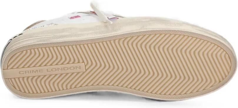 Crime London Metallic sneakers met luipaardprint Wit - Foto 5