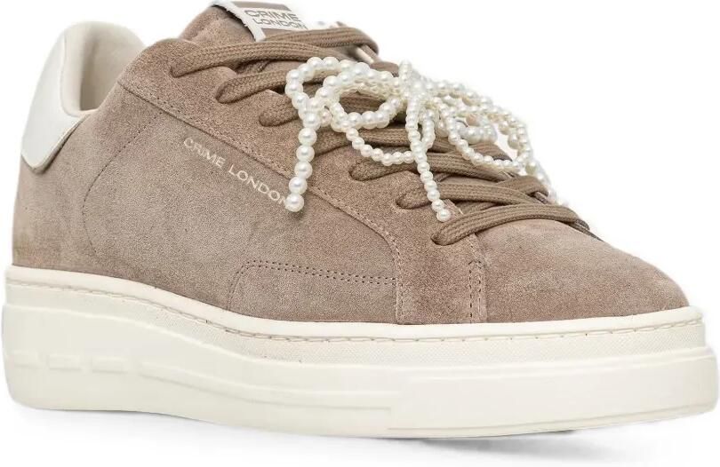 Crime London New Elevate sneakers met platform Bruin