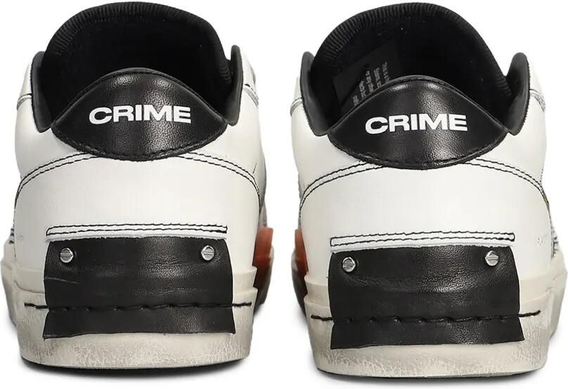 Crime London Playoff distressed sneakers Wit - Foto 3