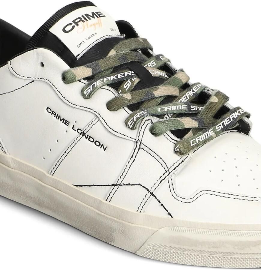 Crime London Playoff distressed sneakers Wit - Foto 2