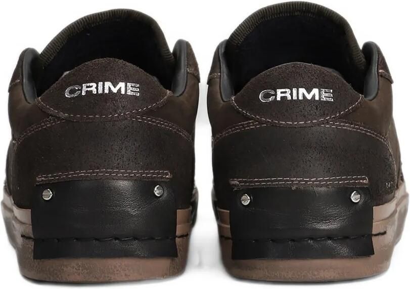 Crime London Playoff sneakers met logo-print Bruin - Foto 3