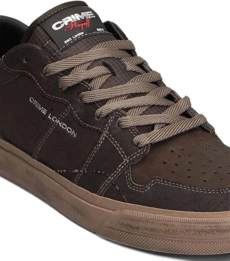 Crime London Playoff sneakers met logo-print Bruin - Foto 2