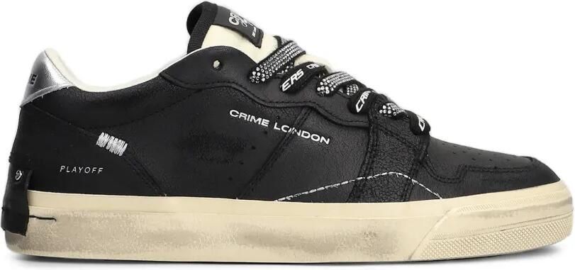 Crime London Playoff rhinestone-embellished sneakers Zwart