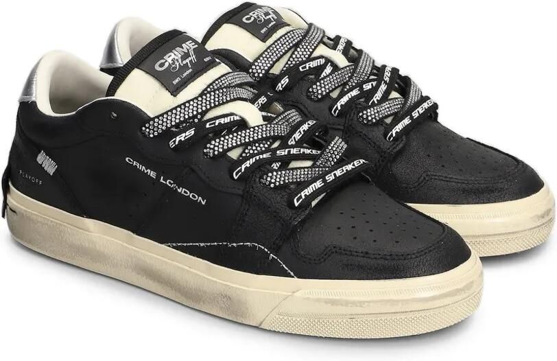 Crime London Playoff rhinestone-embellished sneakers Zwart - Foto 4