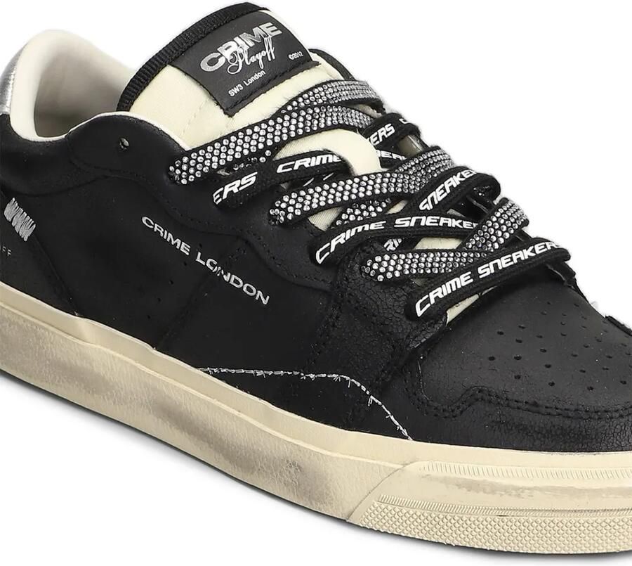 Crime London Playoff rhinestone-embellished sneakers Zwart - Foto 2