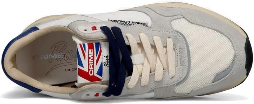 Crime London Rush leren sneakers met vlakken Grijs - Foto 4