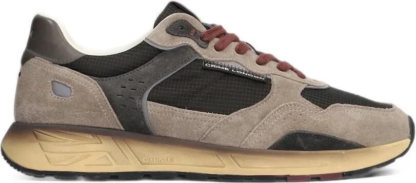 Crime London Rush sneakers met vlakken Bruin