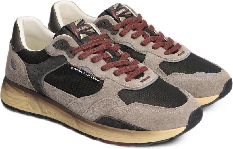 Crime London Rush sneakers met vlakken Bruin - Foto 4