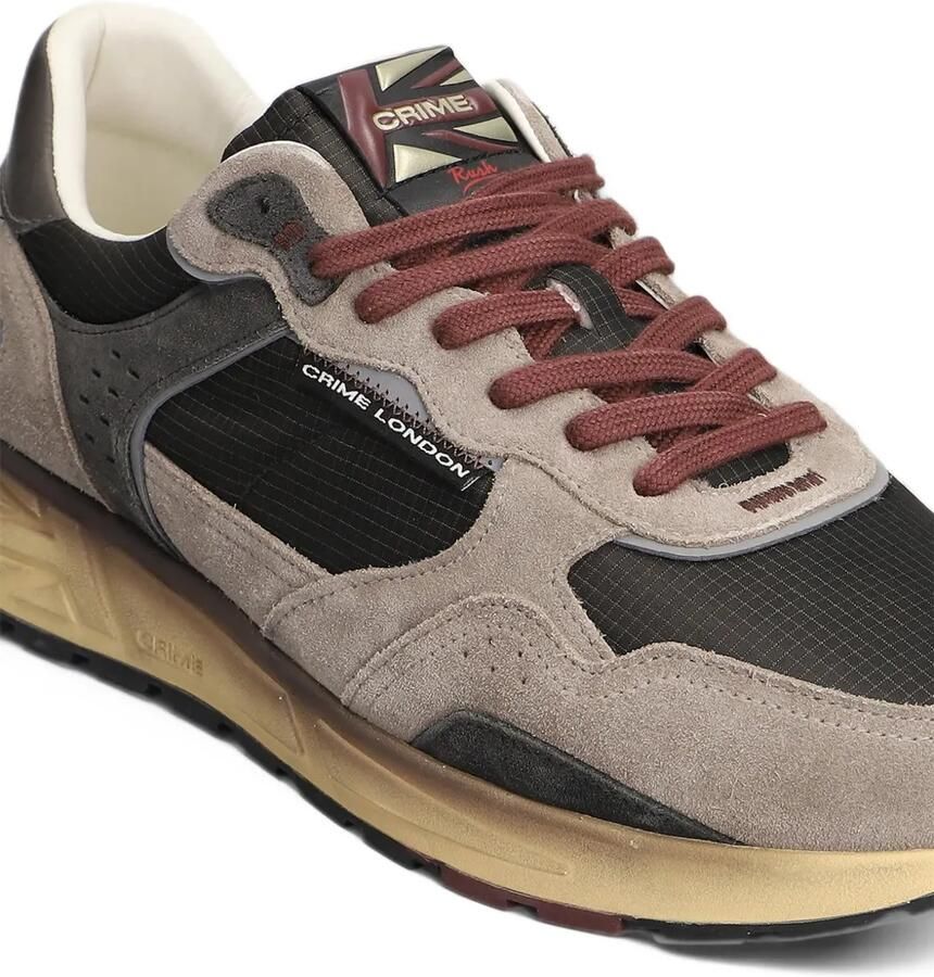 Crime London Rush sneakers met vlakken Bruin - Foto 2
