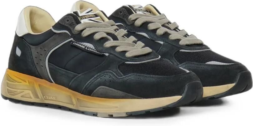 Crime London Rush sneakers met vlakken en logo-patch Zwart - Foto 3