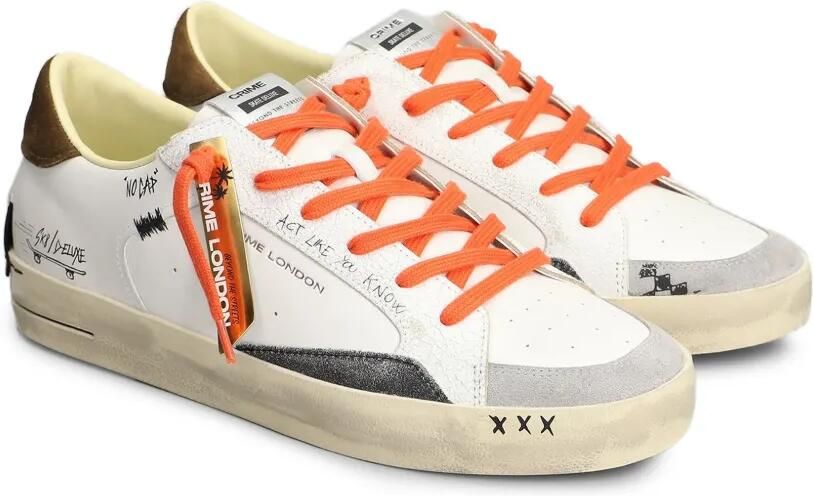 Crime London SK8 Deluxe distressed-effect sneakers Wit - Foto 3