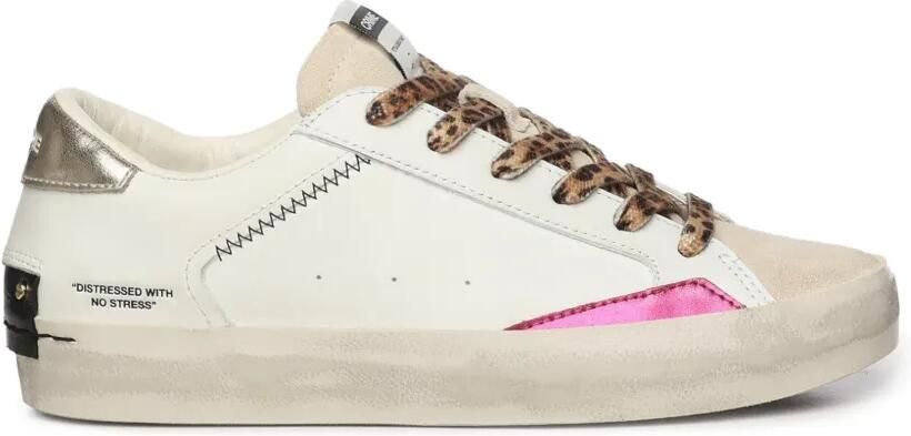 Crime London SK8 Deluxe sneakers met veters Wit