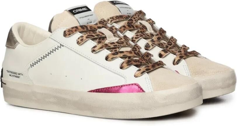 Crime London SK8 Deluxe sneakers met veters Wit - Foto 3