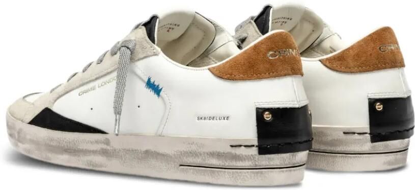 Crime London SK8 Deluxe leren sneakers Beige - Foto 3