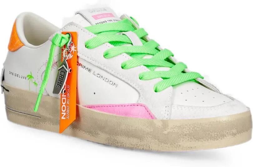 Crime London SK8 Deluxe leren sneakers Wit - Foto 2