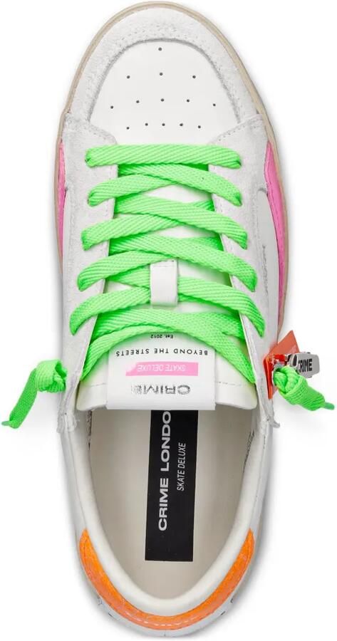 Crime London SK8 Deluxe leren sneakers Wit - Foto 3