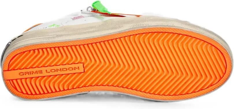 Crime London SK8 Deluxe leren sneakers Wit - Foto 5