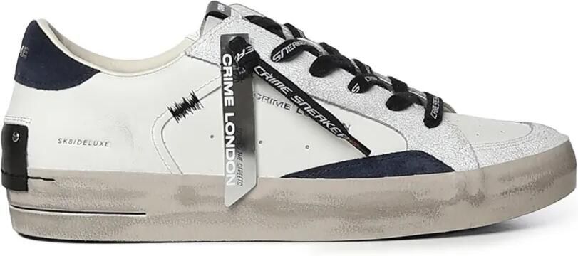 Crime London SK8 Deluxe leren sneakers Wit