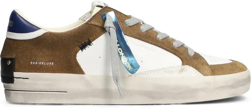 Crime London SK8 Deluxe panelled sneakers Wit