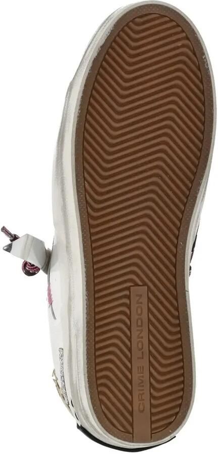 Crime London Sk8 Deluxe panelled sneakers Wit - Foto 3