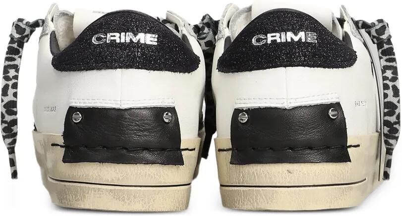 Crime London SK8 Deluxe sneakers met glitter-effect Wit - Foto 4
