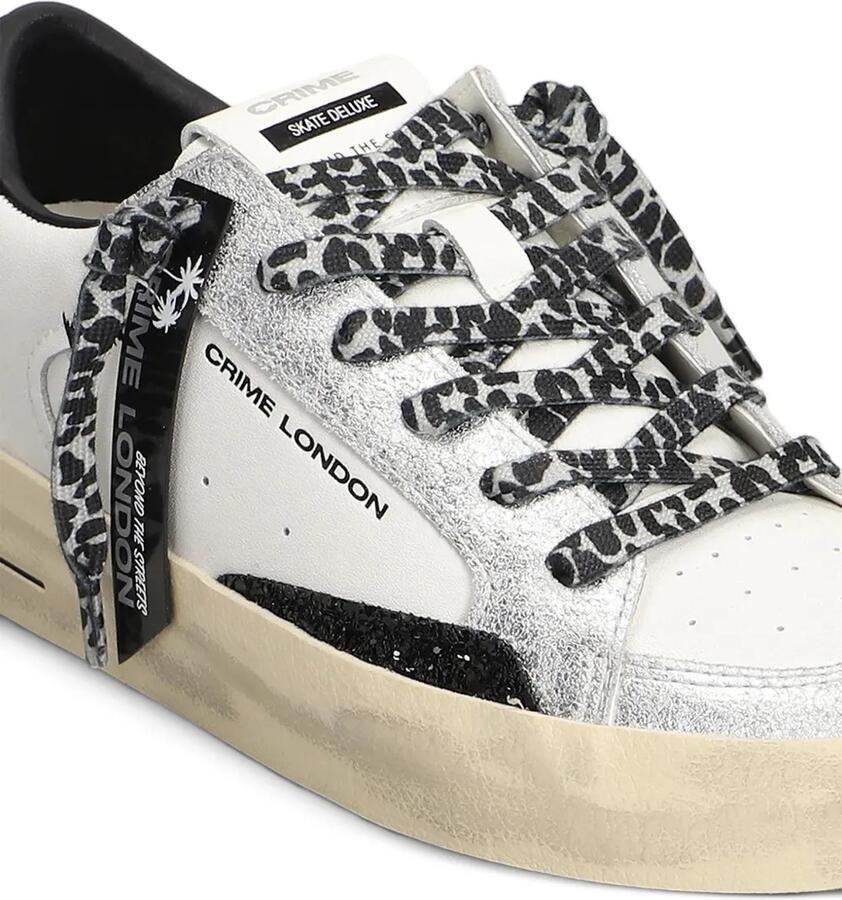 Crime London SK8 Deluxe sneakers met glitter-effect Wit - Foto 2
