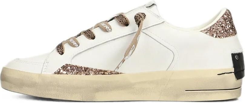 Crime London SK8 Deluxe sneakers met glitters en vlak Wit