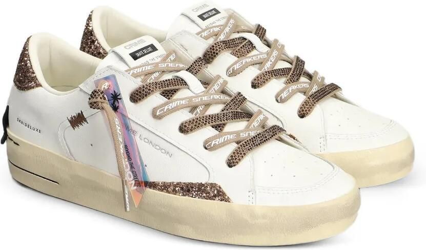Crime London SK8 Deluxe sneakers met glitters en vlak Wit - Foto 3