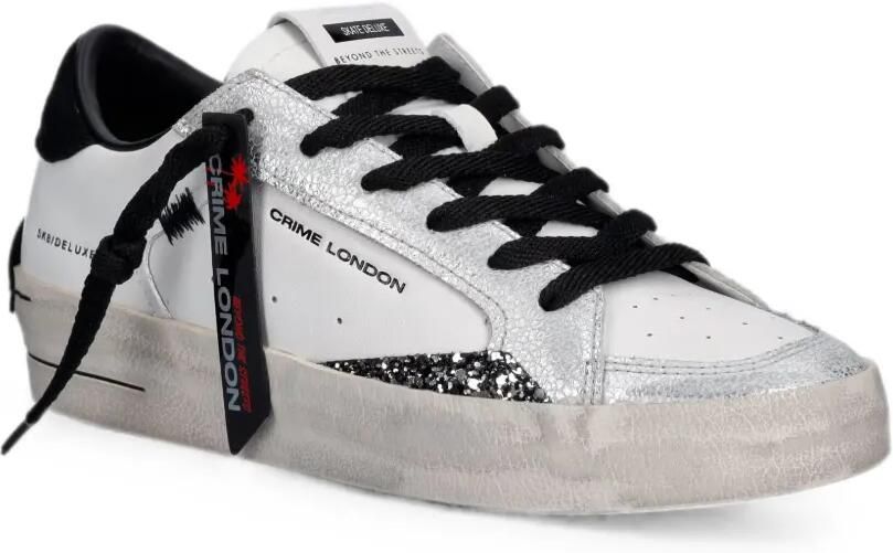 Crime London SK8 Deluxe sneakers met glitters Wit - Foto 3