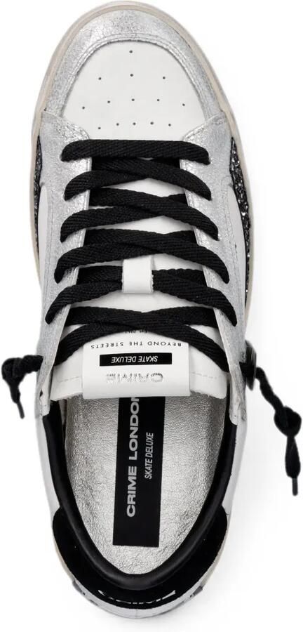 Crime London SK8 Deluxe sneakers met glitters Wit - Foto 4