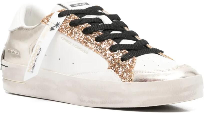 Crime London Sk8 Deluxe sneakers Wit - Foto 3