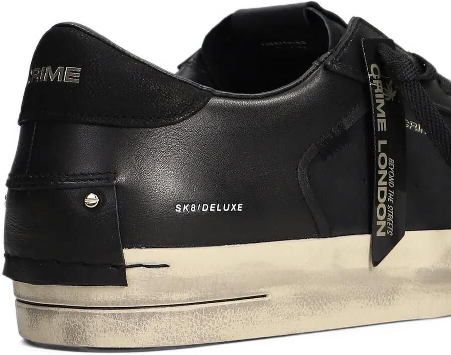 Crime London Sk8 Deluxe sneakers met vlakken Zwart - Foto 2