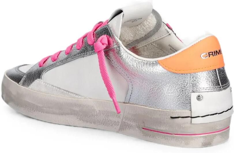 Crime London Skate Deluxe leren sneakers Zilver - Foto 2