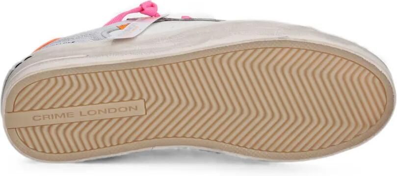 Crime London Skate Deluxe leren sneakers Zilver - Foto 4