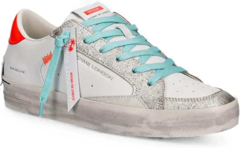 Crime London Skate Deluxe sneakers met gerafeld effect Wit - Foto 3
